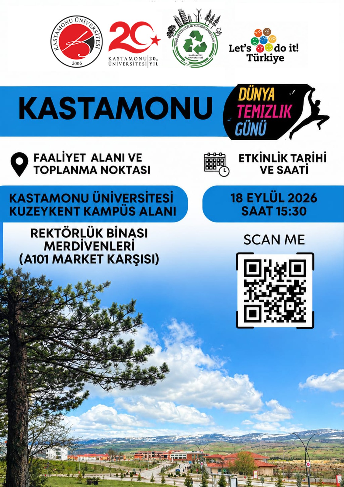 Dünya Temizlik Günü Etkinliğine Sıfır Atık Yönetimi Koordinatörlüğümüzden Katkı